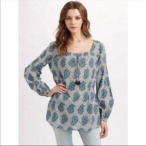 Tory Burch Evelina Cotton Voile Tunic Size 8